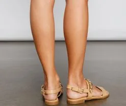 Windsor. Chained Up PVC Sling Back Sandals -Formal Dresses Online Shop 07404 0955 4