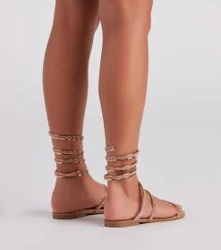 Windsor. Level Up Rhinestone Spiral Sandals -Formal Dresses Online Shop 07404 1121 4