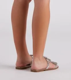 Windsor. Casual Glam Rhinestone Bow Sandals 9 Windsor. Casual Glam Rhinestone Bow Sandals -Formal Dresses Online Shop 07404 1124 4