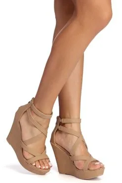 Windsor. New Heights Strappy Wedge Heels