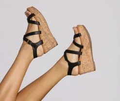 Windsor. Strappy Comfort Wedge Heels