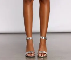 Windsor. Keep On Dancing Chrome Low Wedges -Formal Dresses Online Shop 07406 0078 5