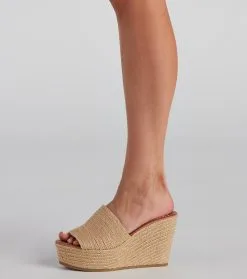 Windsor. Summertime Chic Straw Wedges -Formal Dresses Online Shop 07406 0295 3