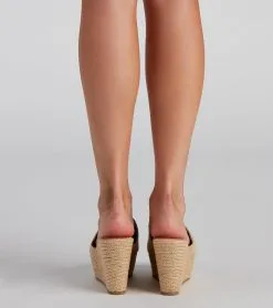 Windsor. Summertime Chic Straw Wedges -Formal Dresses Online Shop 07406 0295 4