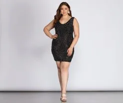 Windsor. Plus Allegra Studded Cocktail Dress -Formal Dresses Online Shop 15001 0044 3 64848410 72ea 498f a042 cc969d4671bf