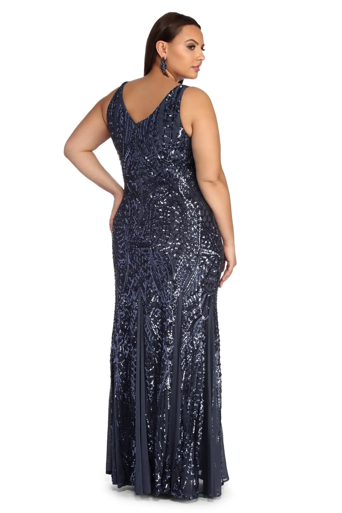 Windsor. Plus Shana Formal Sequin Dress 4 Windsor. Plus Shana Formal Sequin Dress - Image 2