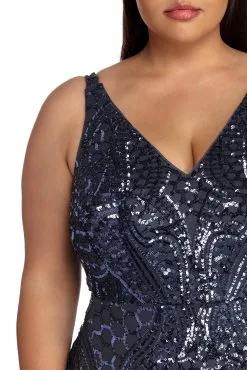 Windsor. Plus Shana Formal Sequin Dress 7 Windsor. Plus Shana Formal Sequin Dress -Formal Dresses Online Shop 15002 0070 3