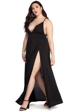 Windsor. Plus Galilea Formal High Slit Dress -Formal Dresses Online Shop 15002 0101 2