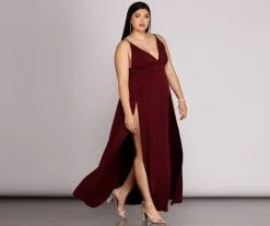 Windsor. Plus Galilea Formal High Slit Dress -Formal Dresses Online Shop 15002 0102 3 841076e2 16a7 42fd 9c2a bdac9c7ddced