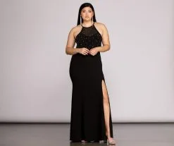 Windsor. Plus Kacey Formal Heat Stone Dress 8 Windsor. Plus Kacey Formal Heat Stone Dress -Formal Dresses Online Shop 15002 0141 2