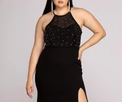 Windsor. Plus Kacey Formal Heat Stone Dress 9 Windsor. Plus Kacey Formal Heat Stone Dress -Formal Dresses Online Shop 15002 0141 3