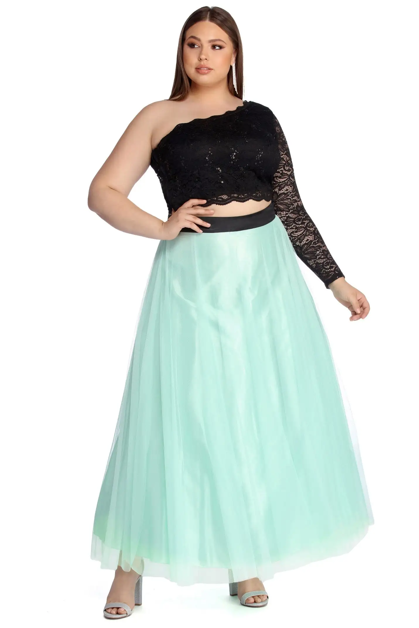 Windsor. Plus Victoria Two Piece Lace Dress 3 Windsor. Plus Victoria Two Piece Lace Dress