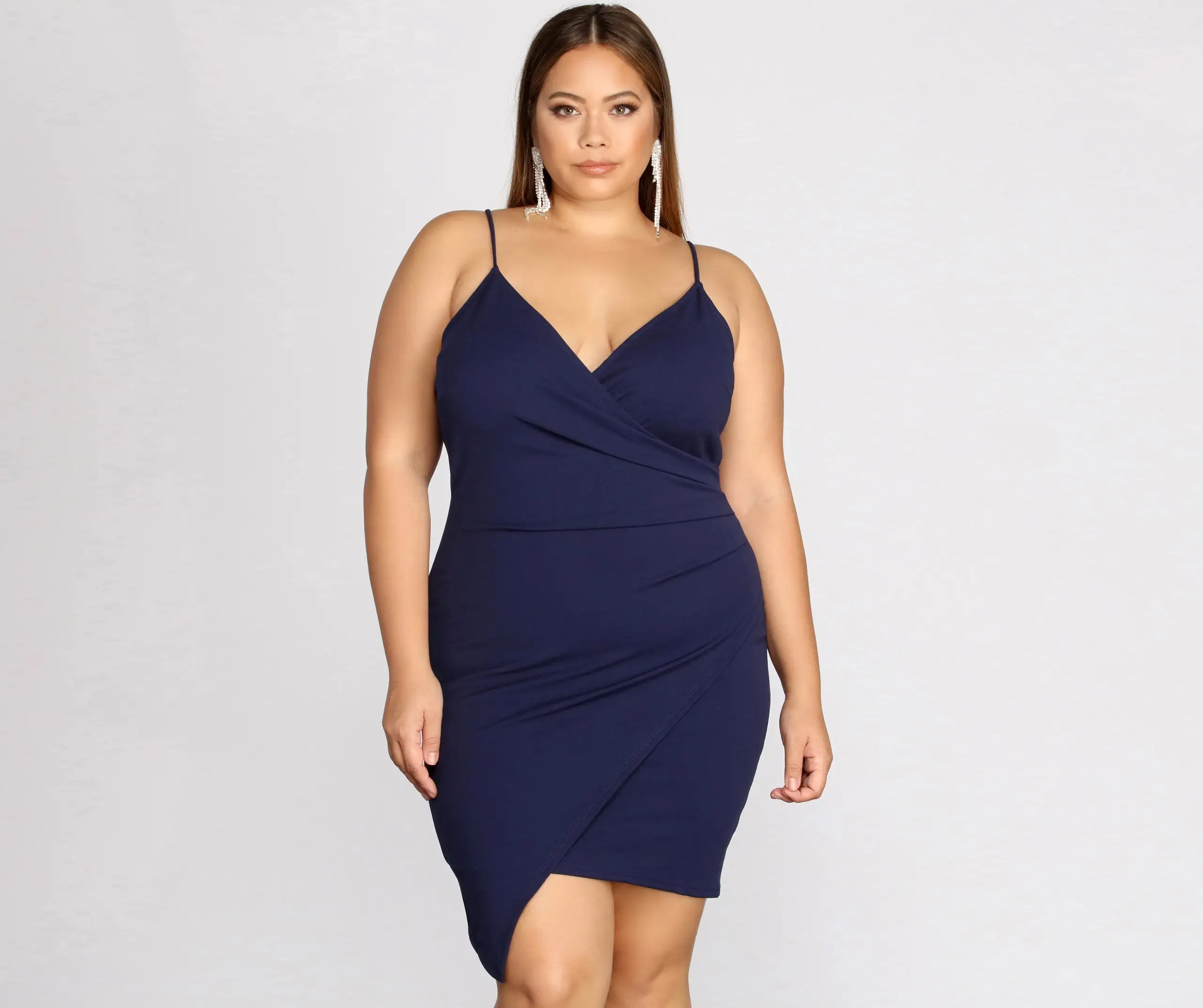 Windsor. PLACEHOLDER - Plus Strappy & Stunning Mini Dress 3 Windsor. PLACEHOLDER - Plus Strappy & Stunning Mini Dress